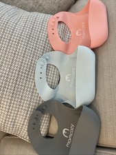 Momcozy Silicon Bibs 3 Pack Silicone Baby Bibs for Babies
