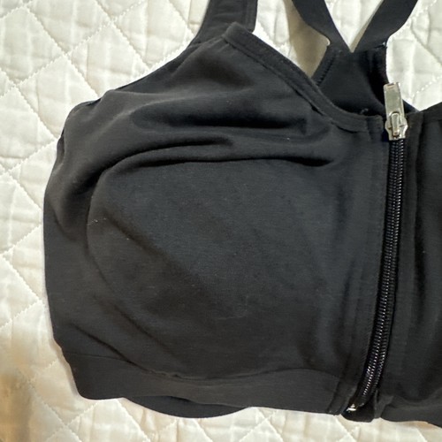 VICTORIA’S SECRET VSX SPORT BRA FRONT ZIP W/ ATTACHED BRA CUPS SIZE 34dd - Picture 4 of 8
