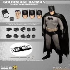 Mezco One:12 Collective Golden Age Batman (Black) Caped Crusader Exclusive 6" DC