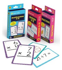 Carson Dellosa Division, Fractions, and Multiplication Flash Math Grades 3-5