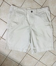 American Eagle Classic Fit Mens Shorts Beige W 34 L 11 Cotton S83