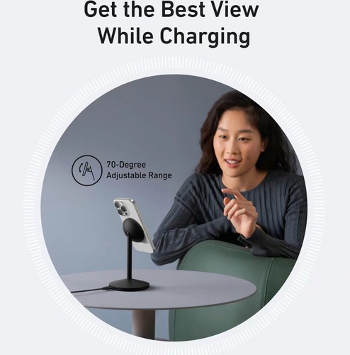 Anker MagGo Wireless Charging Station, Qi2-Certified 15W Fast Charger For iPhone - Zdjęcie 5 z 6