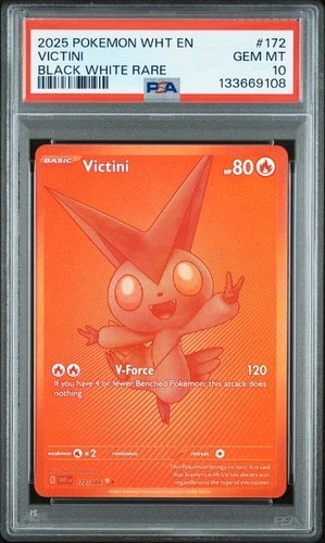 Pokemon Victini White Flare Black White Rare #172 PSA 10 Gem Mint