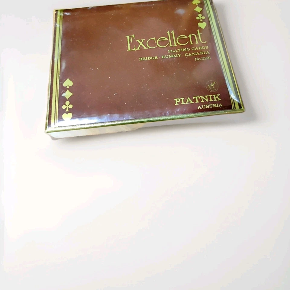 RARA NUOVA VINTAGE confezione 2 mazzi Carte Gioco No. 2231  Sigillate  - Imagem 3 de 4