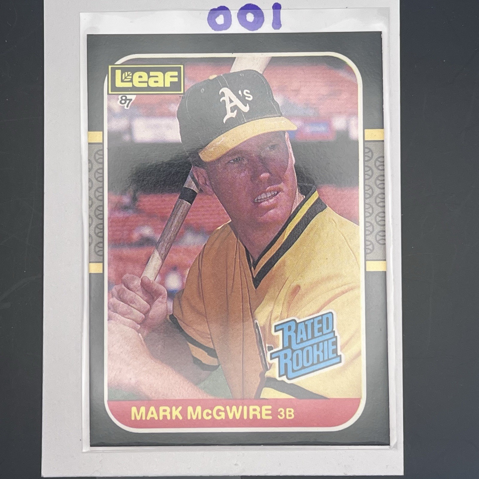 1987 Leaf Mark McGwire Rated Rookie Card #46🔥🔥🔥