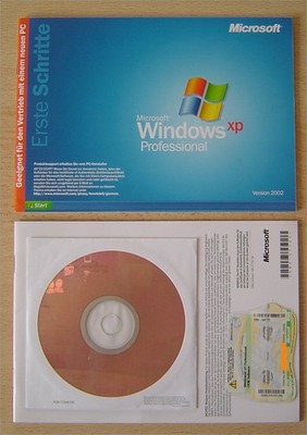 Windows XP Professional mit integriertem SP 2   CD + Key + Handbuch   DE