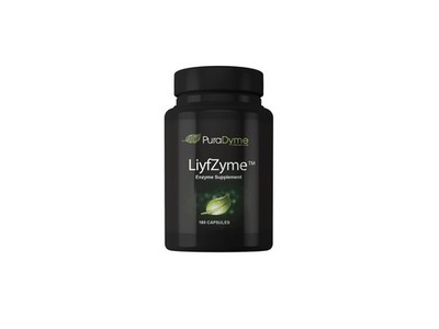 LiyfZyme Plant Based Digestive Enzyme Supplement - 180 Veggie Caps. PuraDyme...