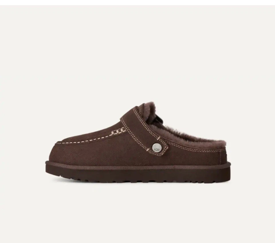Ugg Women's Goldenstar Evelina Clog Burnt Cedar Size UK7 Brand New 