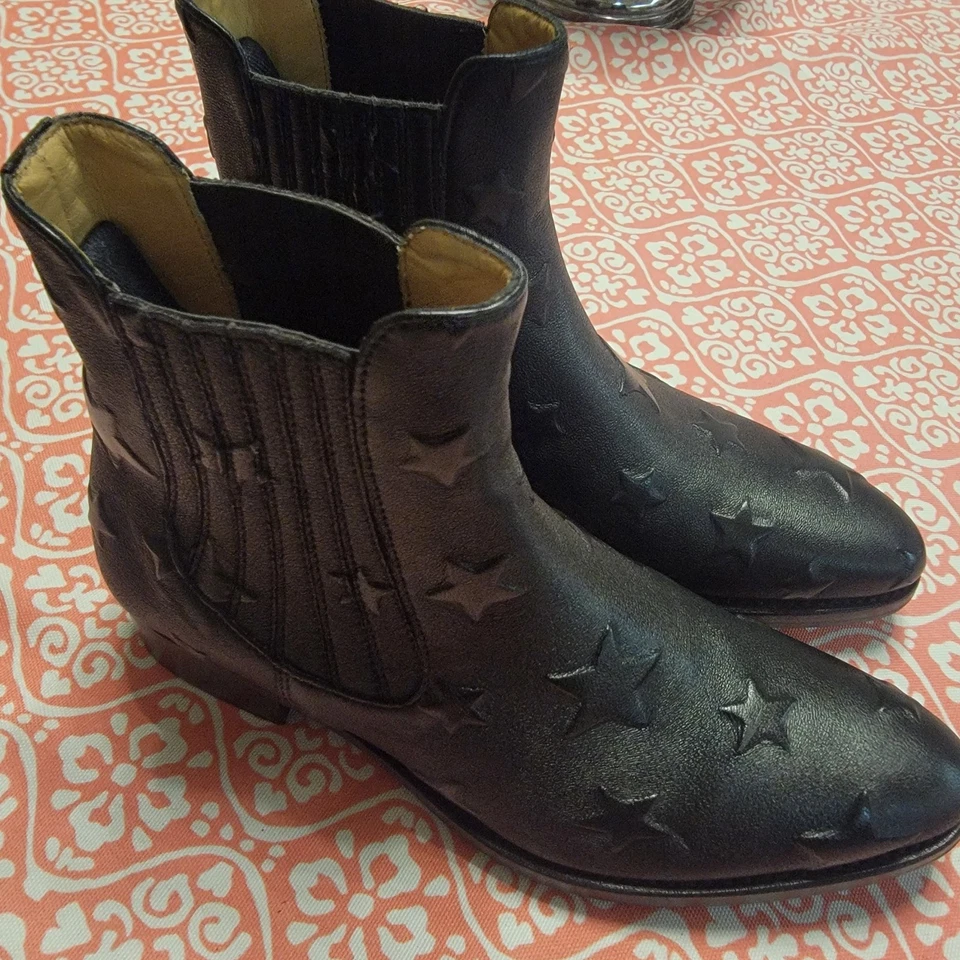 The Office of Angela Scott Mr. Jagger Star Botines Cuero Negro Talla 36 5.5 Foto 2 de 4