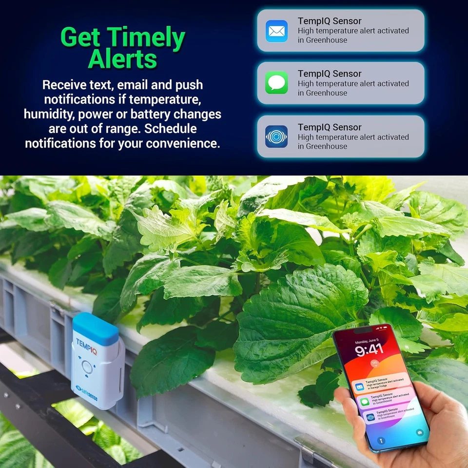 TEMPIQ 2-Pack Remote Wifi Temperature & Humidity Sensor and Temptouch Wifi Pipe - Image 4 of 4