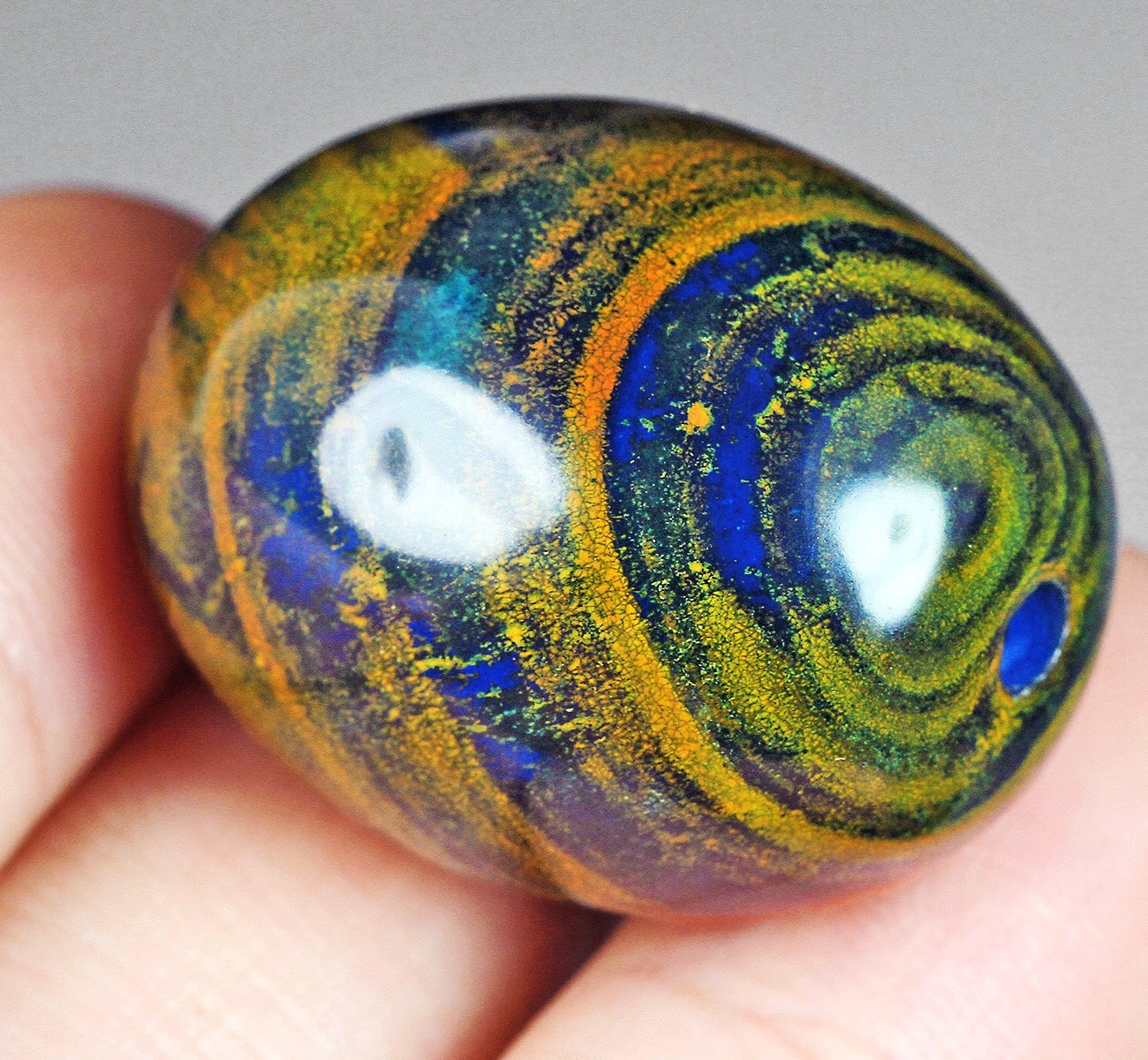 83.5Ct Eye Agate Diz Bead for Bracelet Pendant Collectible Specimen YEA19