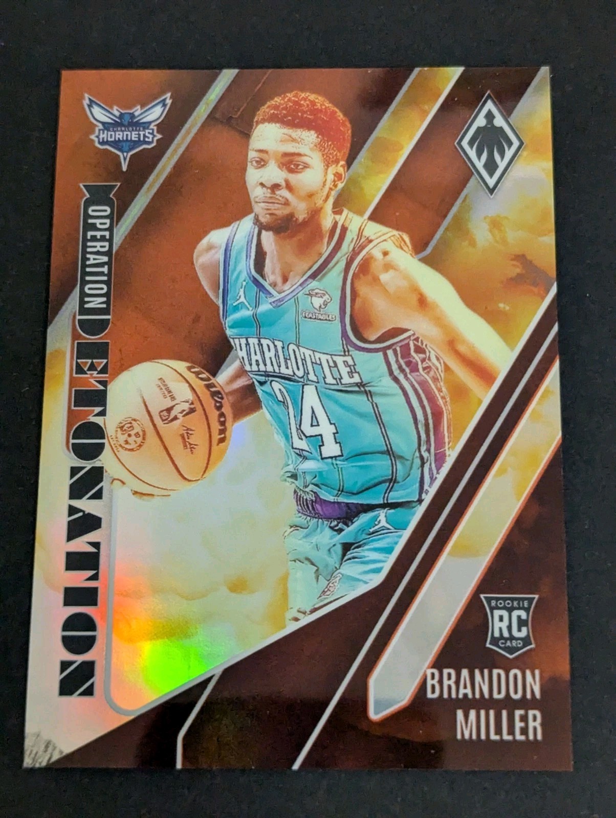 2023-24 Panini Phoenix Brandon Miller RC Rookie Operation Detonation Orange /49