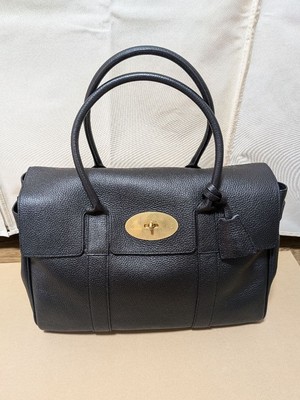 MULBERRY Baywater Small Tote bag Classic Grain Leather Authentic From Japan