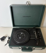 Crosley CR8005F-EM Cruiser Plus 3-Speed Bluetooth Record Player Emerald