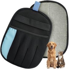 Pet Hair Remover Glove for Dog  Cat, Reusable Electrostatic Magic Brush, Fiv...