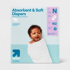 Disposable Diapers - Newborn Size - 162ct - up up