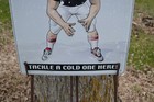 NOS Coors Light FOOTBALL "Tackle A Cold One Here" large tin beer sign 2001 RARE — photo 10