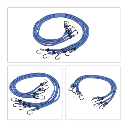 Pulpos elasticos tensores de carga ganchos ajustables 5 tamaños 1,3 kg azul - Imagen 6 de 8