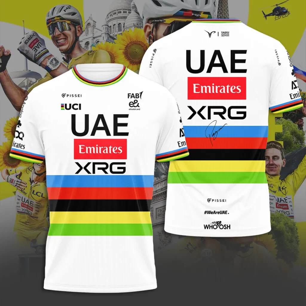 Tadej Tour de France Winner 2026 3D Apparel Tshirt