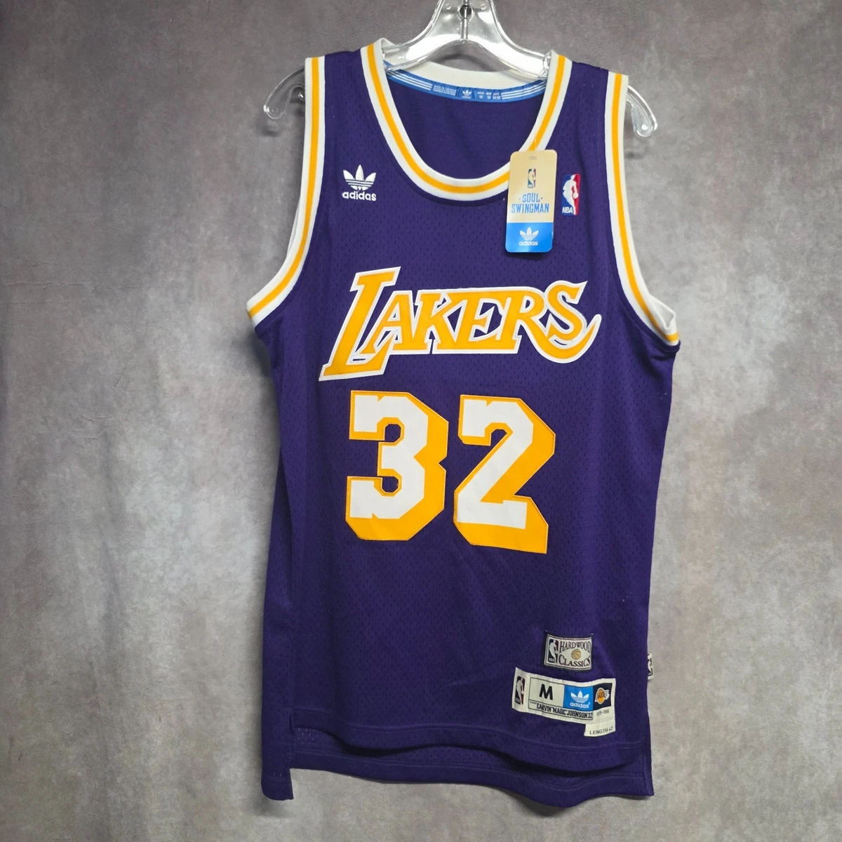 adidas Magic Johnson 32 ユニフォーム セットアップ Lakers NBA Adidas Jersey - Magic Johnson 32