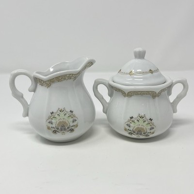 World Market Downton Abbey Cream and Sugar Set creamer pitcher New Open Box 2005