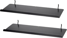 Kokone 2 Pack Pegboard Shelves with Lip - 15X5.5 In, Metal Shelf Pegboard Steel
