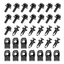 ZIMISI 35PCS Car Engine Splash Shield Bolts, Bumper Clips, Fasteners Kit
