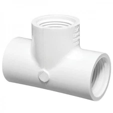 NIBCO INC L14905YP Tee 3/4" PVC 140F FNPT SCH 40