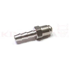 Adapter Fitting Steel 6AN Male to OD 8mm barb Pipe (Fit 5/16" Rubber Hose)