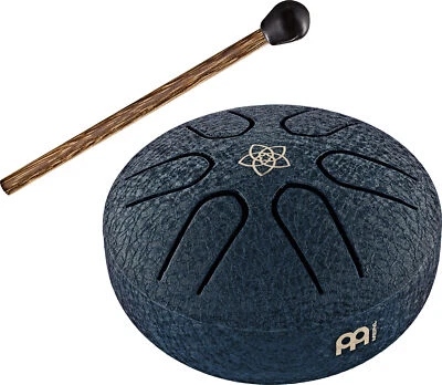 Meinl Sonic Energy Pocket Steel Tongue Drum, A Major Venus Flower Blue PSTD2NBVF