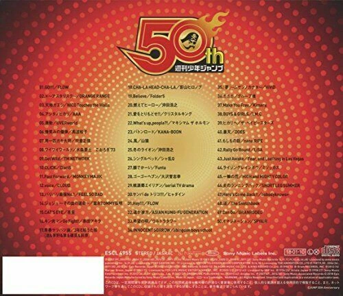 V.A. SHUKAN SHONEN JUMP 50 ANIVERSARIO MEJOR MEZCLA DE ANIME VOL.1 CD NUEVO d... - Imagen 2 de 2