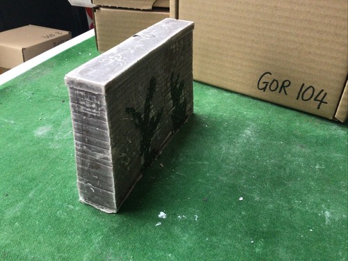 Concrete Twin Track Bridge Support Pillar HO OO Scale Foliage Detail 87mm Tall - Picture 6 of 8