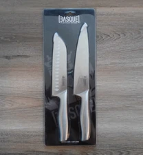 Basque 7" Santoku Knife & 8" Chef's Knife Set | 12-0648 | High-Carbon Steel
