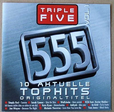 Triple Five - 555 Vol.1 - Simply Red, Wolfsheim, Aaliyah, Tom Jones u.a. - CD - Bild 1 von 2