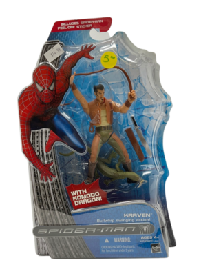 Spider-man 3 Kraven Bullwhip Swining Action Figure From Hasbro for