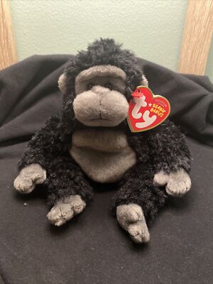 Ty Beanie Babies Baby Tumba Gorilla 2007 With Tags