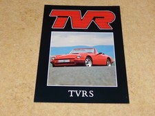 Genuine TVR S CONVERTIBLE 2.9 V6 card brochure