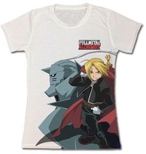 FullMetal Alchemist Brotherhood: Ed & Al Logo JRS T-Shirt * NEW *