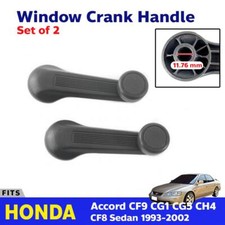 Window Crank Handle Grey Fits Honda Civic Accord Cx Dx Ex Si Eg6 B16 D16 Ek Pair