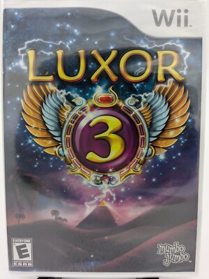 Luxor 3 (Nintendo Wii, 2008) BRAND NEW FACTORY SEALED FREE USA SHIPPING 