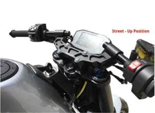 KTM 2020-2024 890 DUKE WOODCRAFT CLIPON ADAPTER PLATE WITH BLACK BARS - STREET