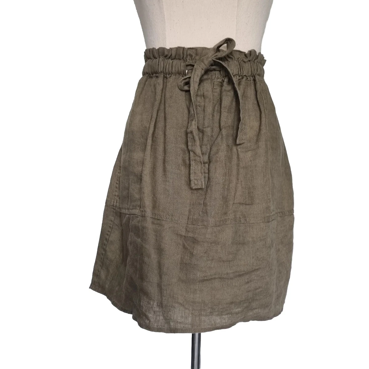 Khaki clearance drawstring skirt