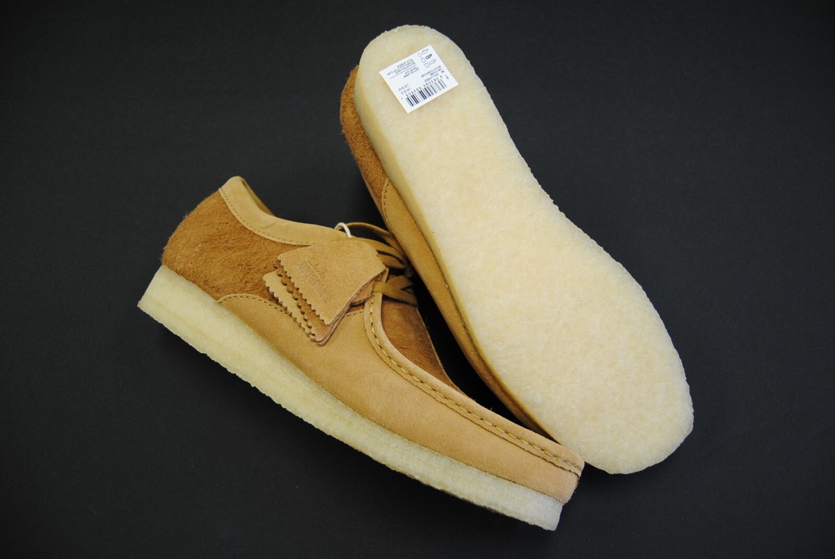 26175917] NEW MEN'S CLARKS WALLABEE TAN COMBINATION SHOES