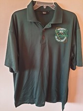 Mens PASS Chp CA3 Golf Polo Shirt Size XL Green--Made in USA--NWOT