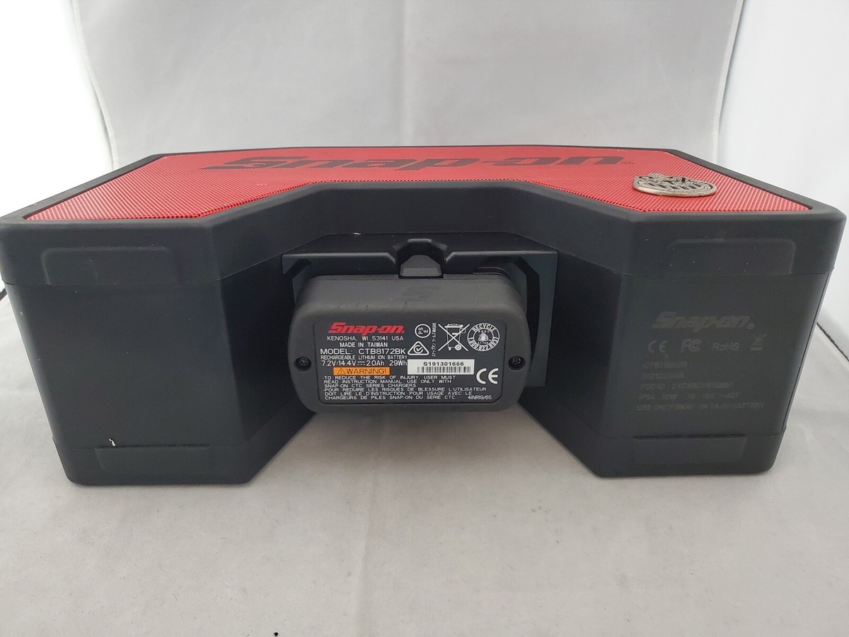 Snap On Cordless Bluetooth Speaker with Battery, CTBTS861R Snap On Cordless Bluetooth Speaker with Battery, CTBTS861R