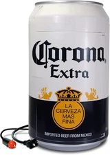 Corona 8 Can Portable Mini Fridge w/ 12V DC and 110V AC Cords, 5.4L White