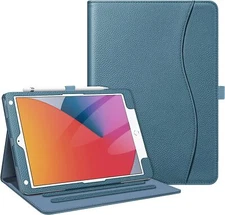 Stand Case for iPad 9th 8th 7th 10.2 Inch Multi-Angle Viewing Cover with Pocket