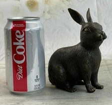 Statue Rabbit Hare Art Deco Style Art Nouveau Style Bronze Hot Cast Signed Gift