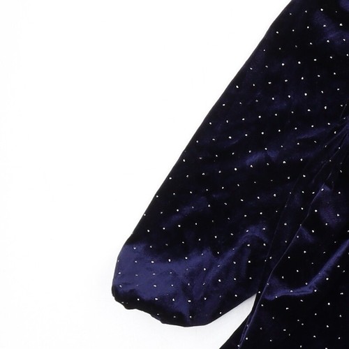 Marks and Spencer Girls Blue Polyester A-Line Size 6-7 Years Collared Zip - Picture 7 of 10