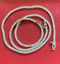 925 silver tennis chain necklace 18 inches 2mm /a1